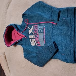 Six flags girl hoodie